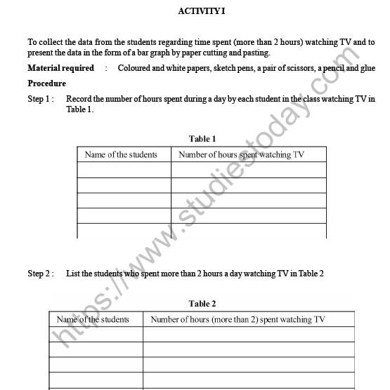CBSE Class 6 Maths Data Handling HOTs